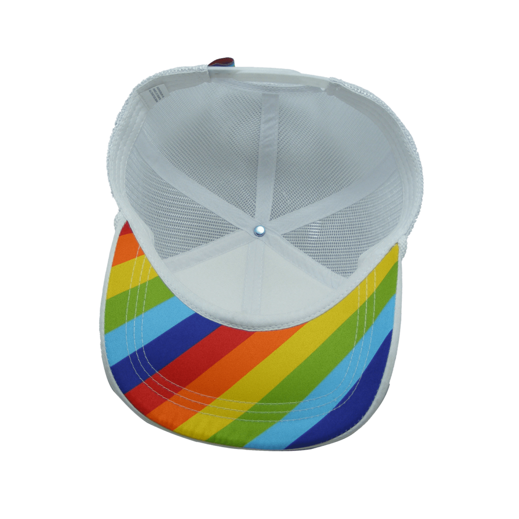 Sunrise Hat Company: Pride White Trucker Hat